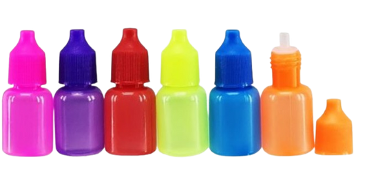 Goteros De Plástico Colores 10ml Pack De 50